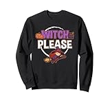 Photo Gallery scopa da strega con scritta "i witch please i funny halloween" felpa Photo Gallery scopa da strega con scritta "i witch please i funny halloween" felpa