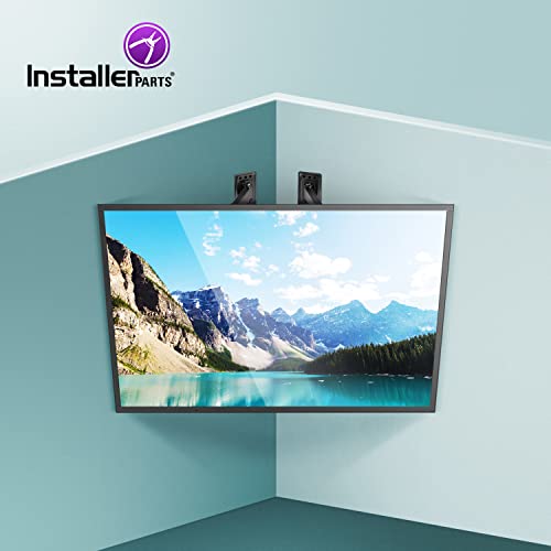 Installerparts 32"-70" Tv Corner Mount – Swivel/Tilt – 20" Dual Extension Arm – Heavy Duty Lcd Led Tv Monitor Flat Panel Screen, 6Ft Hdmi Cable #TOP6