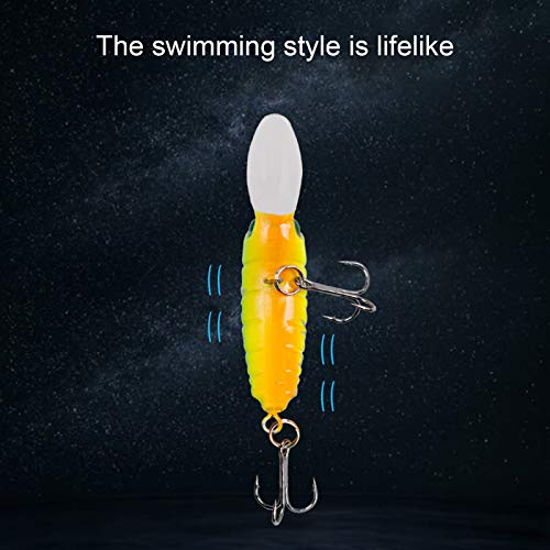 Isca de pesca, 5 cm artificial multicololr realista, isca de peixe para pesca ao ar livre - 5