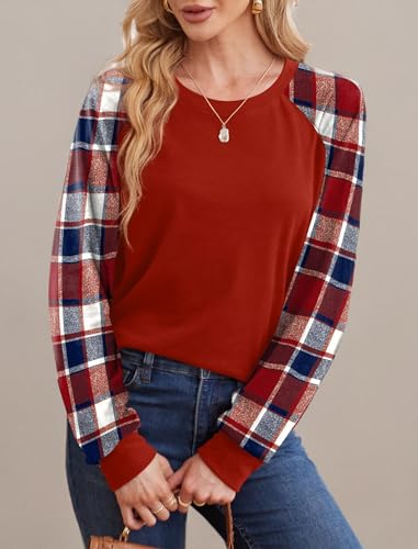 Image of Saloogoe Sweatshirts for Women Crewneck Cable Knit Sleeve Sweaters Lightweight Fashion 2025