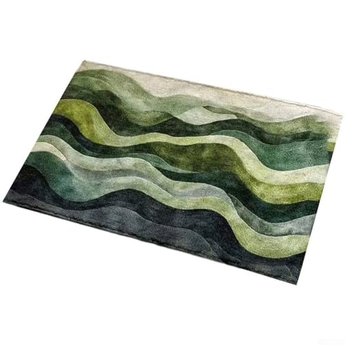 Yuanpgky Tropical Plants Palm For Leaf Monstera Kitchen Door Mat 50x80cm Anti-Slip Soft Floor Mat Imitation Cashmere Leaves Design for Home Decor(D)