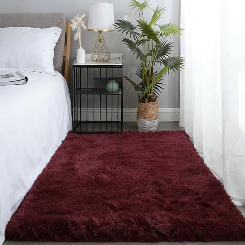 Tapis Moderne Salon Rectangulaire 95x350 cm | Tapis Chambre Enfant Doux Shaggy - 2