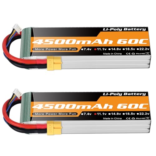 Batería Lipo 3S 4500mAh de 60C para Mayor Aceleración y Autonomía en Coches RC