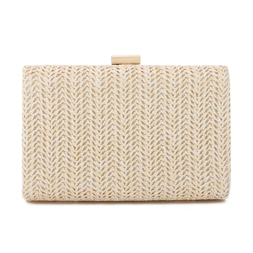 Image of Freie Liebe Straw Clutch Purses for Women Summer Evening Bag Raffia Crossbody Purses Woven Beach Handbags | Straw