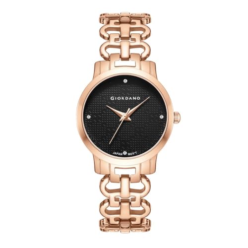 Image of Giordano Analog Black Dial Women's Watch-C2204-33