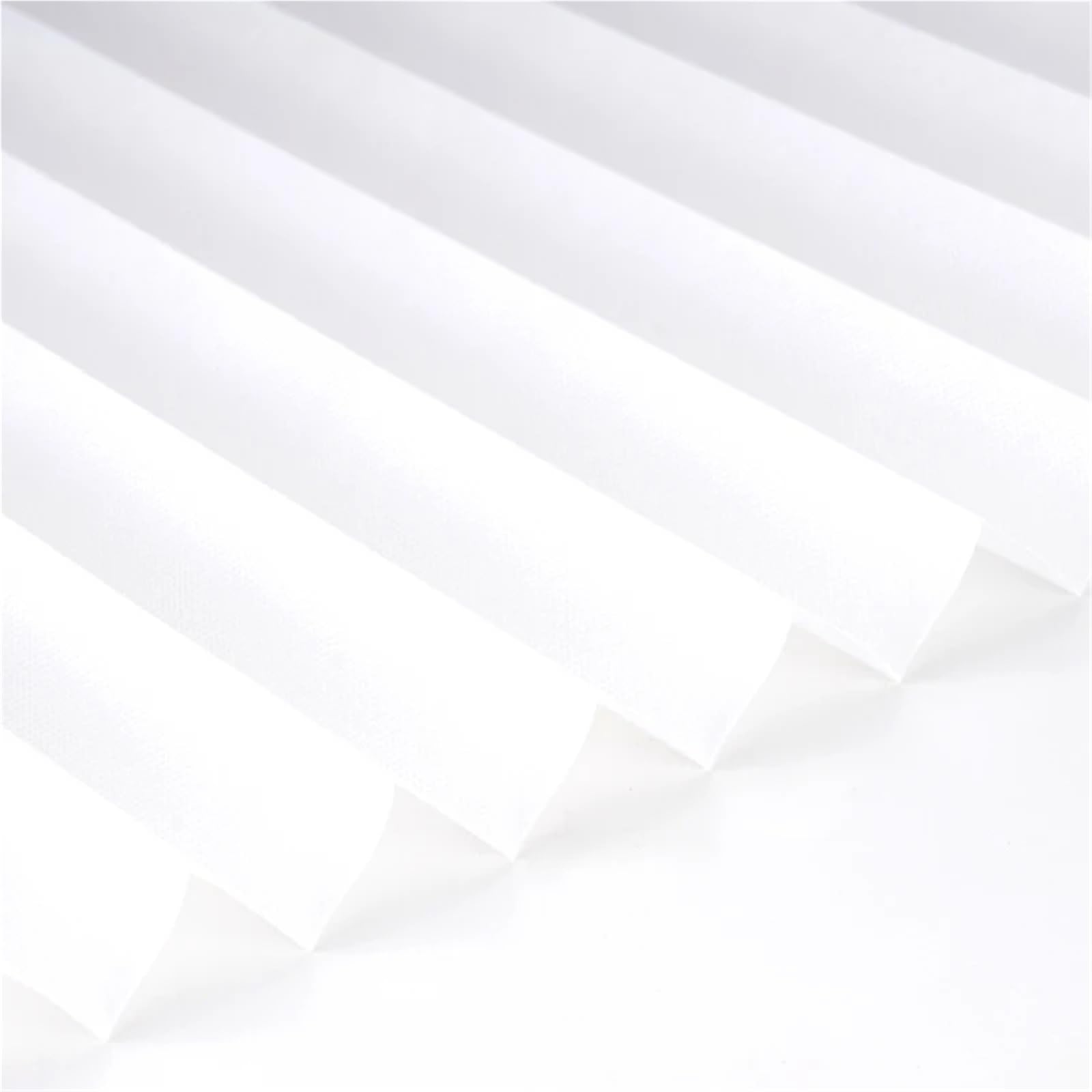 Self Adhesive Blinds Self-Adhesive Curtain Non-woven Fabric Pleated Blinds Blackout Window Shades(White,60x180cm)