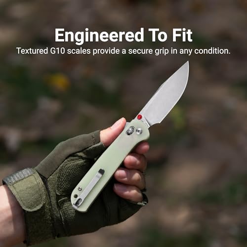 Image of CJRB Bolt Pocket Knife, 3.25'' AR-RPM9 Steel Blade, Glow-in-the-Dark G10