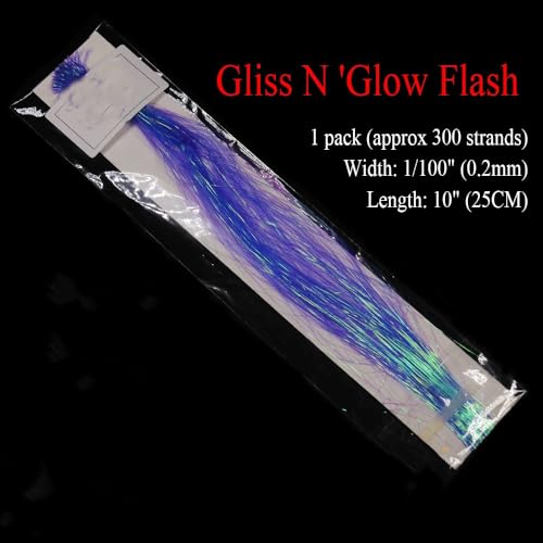Material para atar moscas Flashabou de 0.2mm 1 pieza miniatura 2