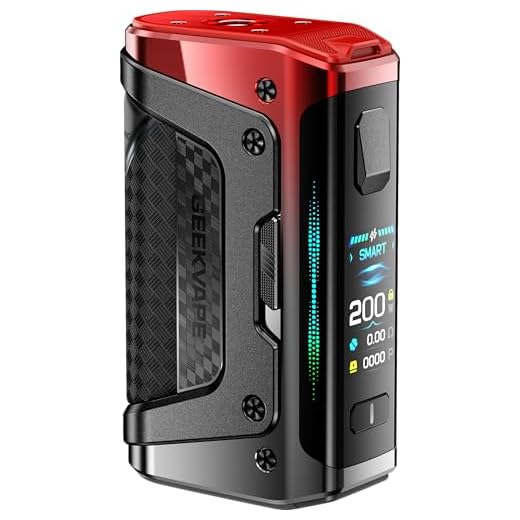 TVDC Aegis Legend 5 200W Vape Mod For Geekvape Coil | Dual 18650 Powered Box Mod with AS 4.0 Chip, IP68 Shockproof | 2ml Cartridge, No Nicotine (Turbo Red)