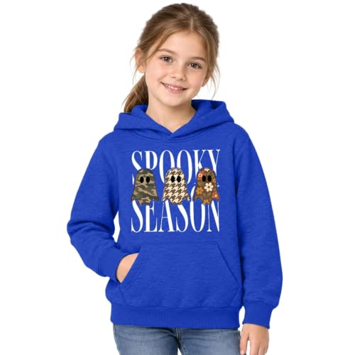 Unisex Kids Halloween Hoodies Spooky Season Ghost Print Fall Sweatshirt - image 7