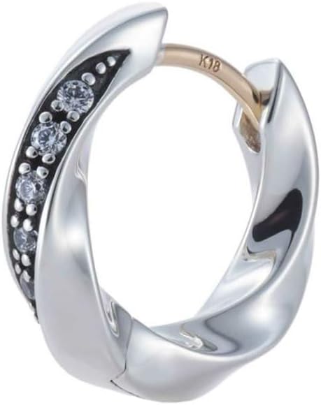 FENDI フェンディ FF ロゴ ズッカ 片耳用 ピアス シルバー ゴールド