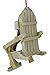 Adirondack Chair S’Mores Christmas Ornament – 3D Campfire Holiday Tree Decoration with Marshmallows, Graham Crackers & Firepit – Outdoor Cabin Ornament for Camping Lovers (Tan)