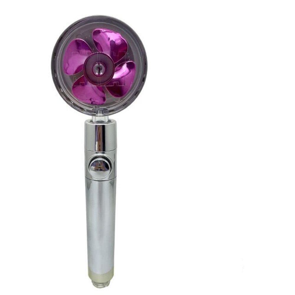 Pommeau de douche rotatif 360° pour augmenter la pression et réduire la facture d'eau violet