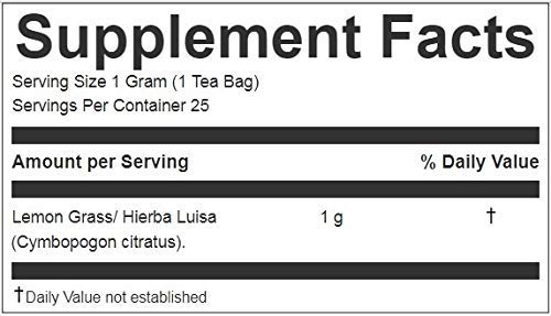 Miniatura 5 de Hanan Secretos peruanos Hierba Luisa Te Limon  100 % hierba de limón natural  25 bolsas de té  Ayuda naturalmente en aliviar el estrés, la tensión y