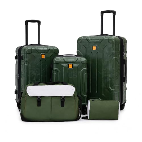 Rosamo 5 Piece Hardshell Suitcase Set, 20/24/28