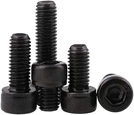 Immech - M8x 20mm Socket Head Cap Screws, Allen Socket Drive, Fully Thread, Bright Finish, Machine Thread, Quantity - 10 Pcs