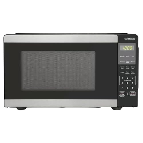 Image of Hamiilton 0.9 Cu ft Countertop Microwave Oven, 900 Watts, Stainless Steel, New