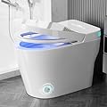 WITMYA Smart Toilet with Bidet Built In, One Piece Modern Toilet, Heated Seat, Tankless 1.28 GPF, Auto Open/Close Lid, Foot Sensor, Self-Cleaning Nozzle, Warm Air Dryer, LED Display, Compact Design