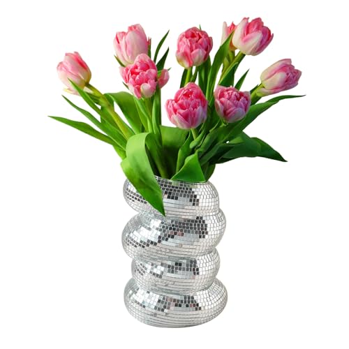 Maceta De Espejo De Jardín, Plantador De Bola De Discoteca, Macetero De Espejos De Discoteca, Maceta De Cristal Plateado Con Espejo De Discoteca, Para Fiestas, Oficinas, Interiores 10 X 15cm Maceta De Espejo De Jardín, Plantador De Bola De Discoteca, Macetero De Espejos De Discoteca, Maceta De Cristal Plateado Con Espejo De Discoteca, Para Fiestas, Oficinas, Interiores 10 X 15cm