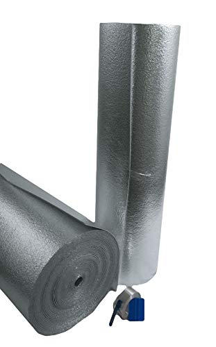 Ant Enterprises 50sqft Aluminum Foil Reflective Foam Core Sauna Solid Vapor Barrier Heavy Duty