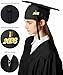 MyGradDay Graduation Master Cap and Gown Master Regalia with Black 2026 and 2025 Tassel Package
