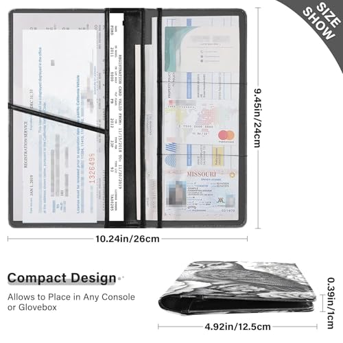 Organizador de Cartera Plegable Negro miniatura 3