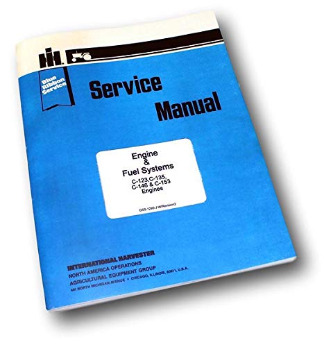 Service Manual for International Farmall C123 Engine Fits C and Super C Tractor Overhaul