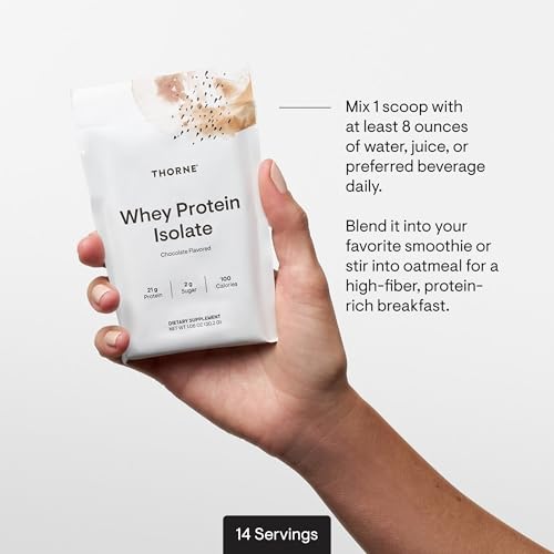 Image of THORNE Whey Protein Isolate, Balanced Amino Acids Profile, 14 Packets
