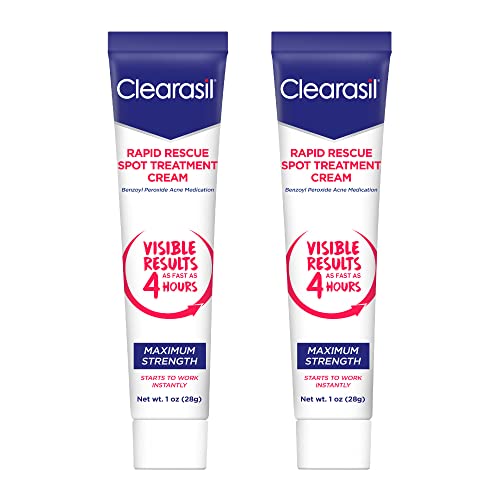 Clearasil Ultra Rapid Action Vanishing Acne Treatment Cream, 1 oz (Pack of 2)