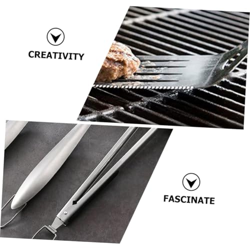 Set de 3 utensilios para parrilla de acero inoxidable miniatura 6