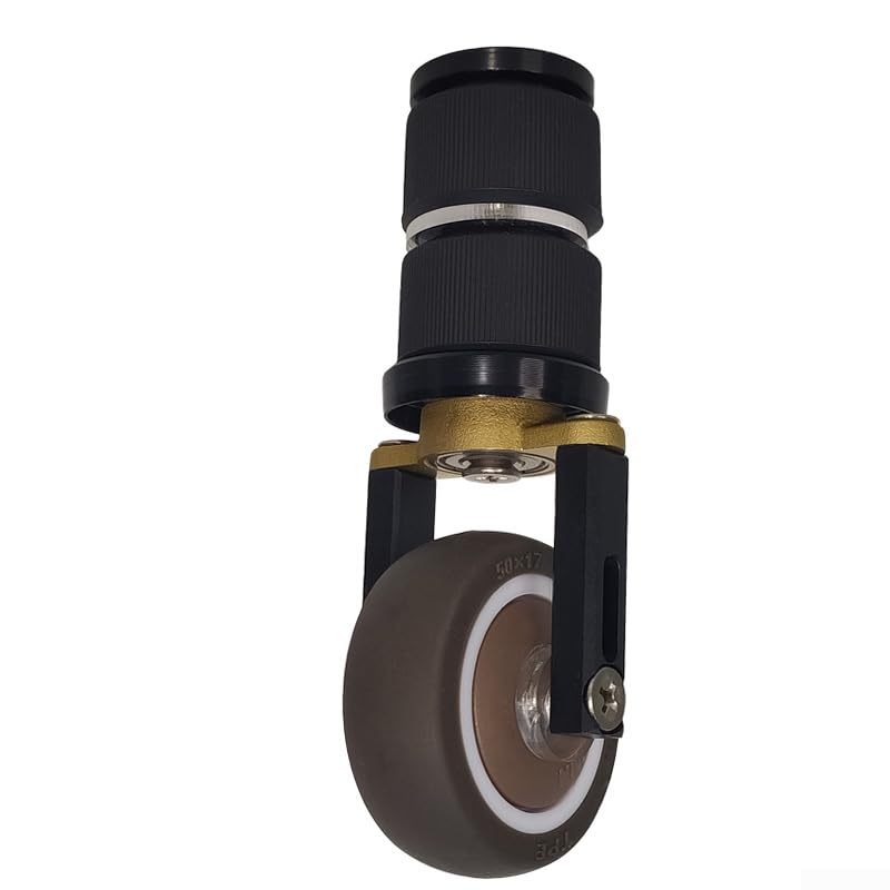 Rueda auxiliar plegable para bicicleta, aluminio, liberación rápida, para tubo redondo de 25-44mm, instalación sin herramientas, rueda no giratoria miniatura 2