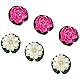 HBYMYDA 6 Stück Künstliche Seerosen Weiß Rosa Schwimmende Blumen Schwimmend Lotusblüte für Aquarium Terrasse Garten Pool Garten Teich
