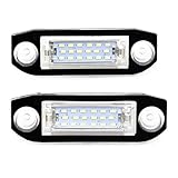 Para Volvo Para S80 Para XC90 Para S60 Para C70 Para V50 Para XC70 Para V70 Para S40 Para V60 Para XC60 2 piezas de luces de matrícula LED sin errores.