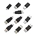 wangyimai USB Converter Adapter OTG 5 Pin F/M Mini Changer USB Male to Female Use for Computer Tablet PC Mobile Phone 10 Pack