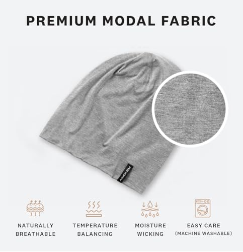 Image of Summer T-Shirt Beanie for Men & Women - Soft Modal - Slouchy Style