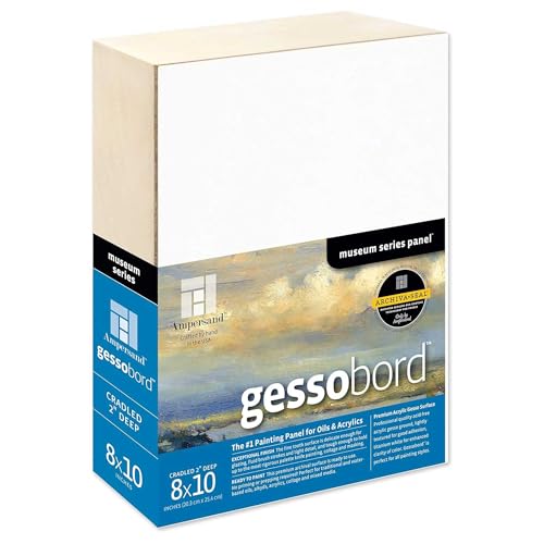 Acheter Gessobord Ampersand 20x25 cm berceau 5,1 cm - panneau bois pour peinture huile et acrylique