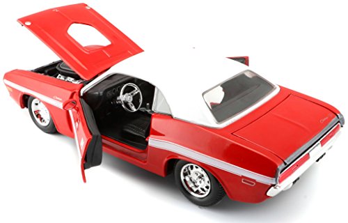 1970 Dodge Challenger R/T Coupe 1/24 Maisto Vermelho