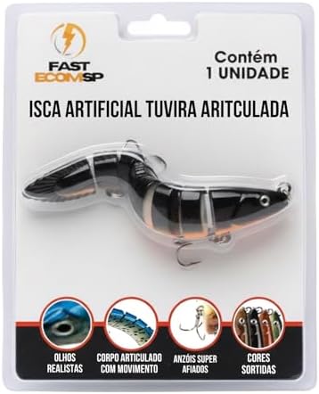 LEGNA Isca Artificial Articulada Tucunaré Dourado Pirarara, 1 Uni...
