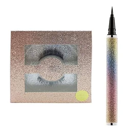 Cílios Magnético 6D + Delineador Mágico Adesivo para Aplicação