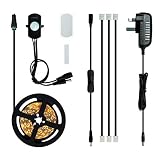 LED Lights Strips, 8.2ft DIY Flexible Motion Activated Under Cabinet Lighting Fu...