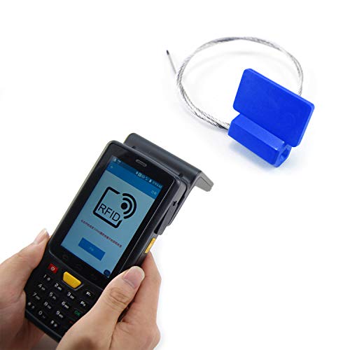 High Security HF/NFC RFID Cable Seals Pull Tight Numbered Metal Security Seals RFID Anti-Tamper Truck Seal Trail Shipping Self-Locking Tags for Transport and Logistics 3000 PCS