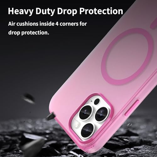 Coque iPhone 13 Pro Max rose compatible MagSafe avec protège-écran mat - 5
