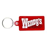 [WENDY'S] ラバーキーチェーン ウエンディーズ オールドロゴ レッド かわいい レディース メンズ キーリング キーホルダー アメリカン雑貨
