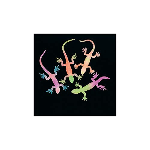 Fun Express Glow in The Dark Neon Painted Lizards - Toys - 12 Pieces