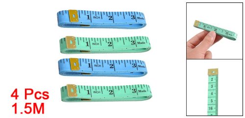 Uxcell 1.5M 60 Inch Sewing Tailor Diet Measuring Tape Measure 4 Pcs #TOP1