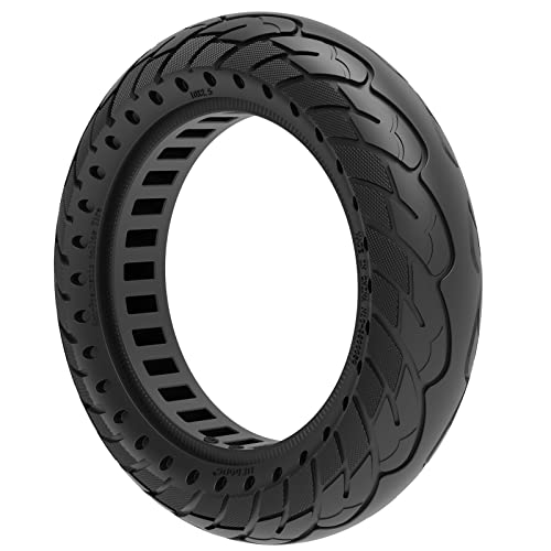 PeGeo Electric Scooter Tires, 10x2.50 Honeycomb Explosion-Proof Solid Tires, Wear-Resistant Anti-Skid High-Elastic Honeycomb Shock-Absorbing Tires-10 Inches