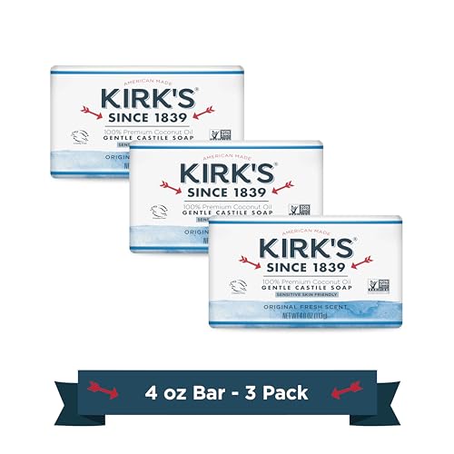 Kirks Original Coco Castile Soap Pack of 3