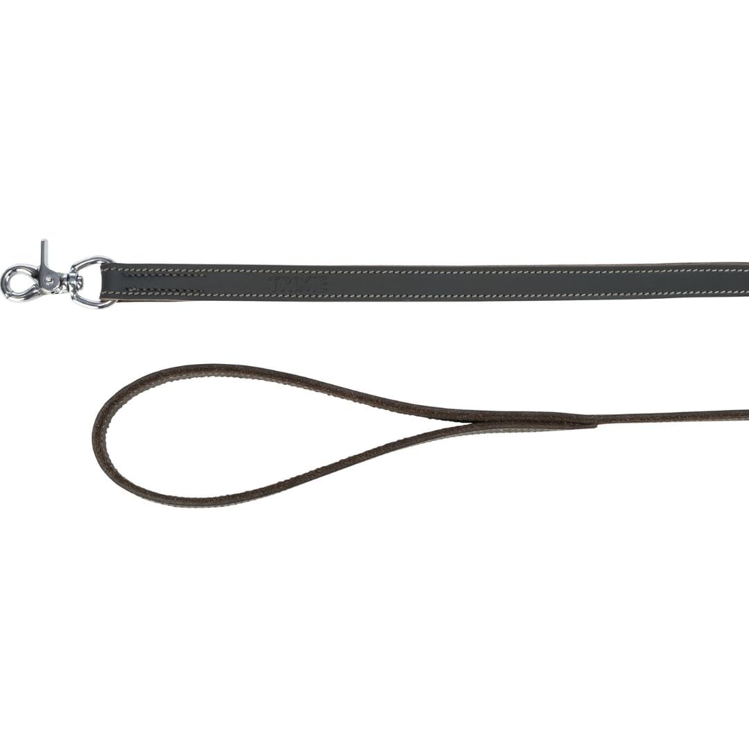 Rustic fatleather lead, XS-S: 1.20 m/12 mm, grey, grau - Image 2