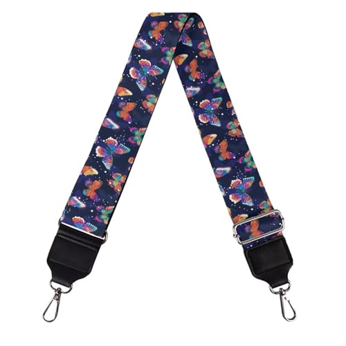 Image of Talayituse Colorful Butterfly Spot Print Shoulder Strap Wide Purse Bag Strap Adjustable Replacement Belt Luggage Crossbody Shoulder Bag Strap for Women Girls, 1 Pack