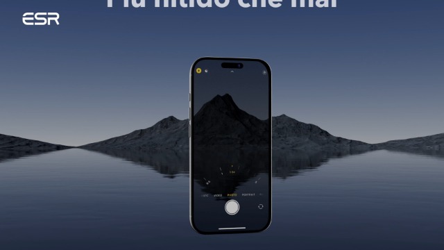 BUDI Protezione Obiettivo In Vetro Temperato Per IPhone 15 Pro E Pro Max - Nero